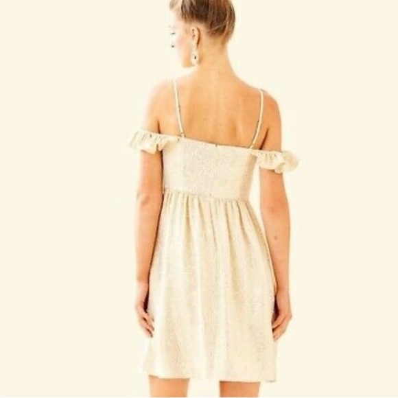 Lilly Pulitzer Cream Strapless Dress - Picture 2 of 7